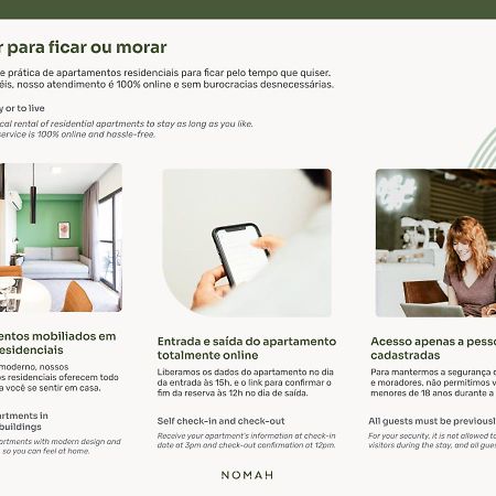 Nomah - Aptos Por Temporada Na Vila Nova Conceicao São Paulo Eksteriør billede