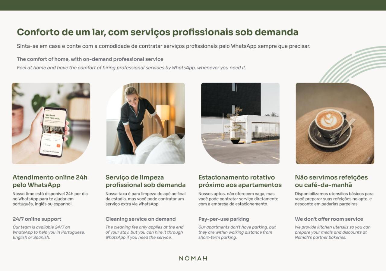 Nomah - Aptos Por Temporada Na Vila Nova Conceicao São Paulo Eksteriør billede